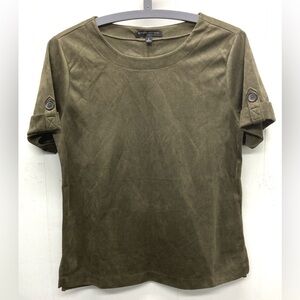 Banana Republic Faux Suede Top XS
